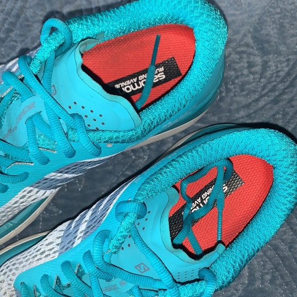 SALOMON Sonic RA Max 2 Sneaker Running Shoe Road Running Blue Lace Up Women 9.5 - Picture 3 of 11